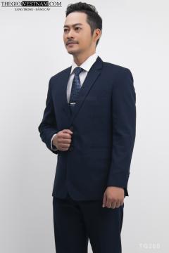 Bộ Suit Xanh Gân Sọc Classic Fit TGS280